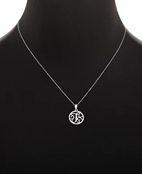 Giani Bernini Cubic Zirconia Filigree Initial T Monogram 18" Pendant Necklace in Sterling Silver, Macy's Exclusive