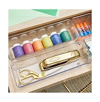 iDesign Drawer Organizer Bins - Set of 6 - Clear
