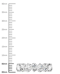 Diamond Pear Bezel Eternity Band (2 ct. t.w.) Platinum or 14k Gold