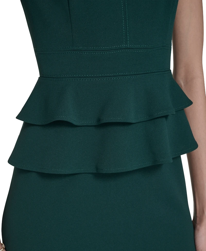 Calvin Klein Petite Peplum Sheath Dress