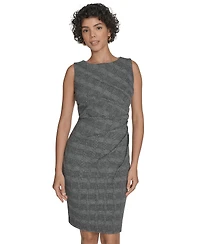 Calvin Klein Petite Ponte Starburst Midi Dress