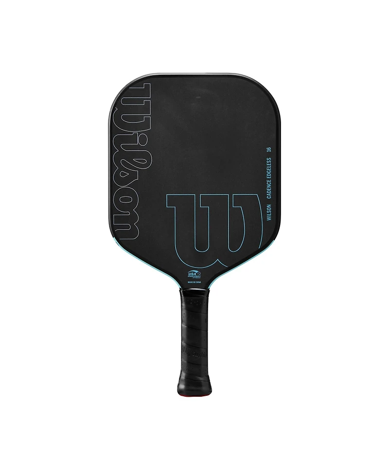Wilson Cadence Edgeless 16 Pickleball Paddle - Black/Lt Blue / 4 1/4 / 7.83 Oz
