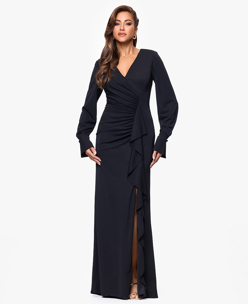 Xscape Petite V-neck Dress