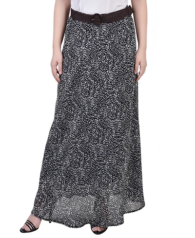 Ny Collection Petite Chiffon Maxi Skirt