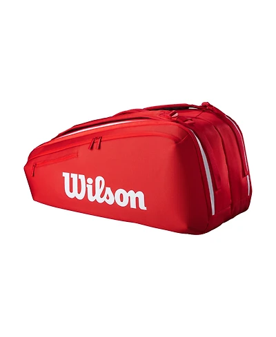 Wilson Super Tour Red 9-Pack Tennis Bag - Red
