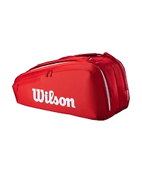 Wilson Super Tour Red 9-Pack Tennis Bag - Red