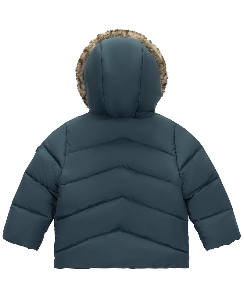 S Rothschild & Co Baby Boys Grosgrain Trim Parka Jacket