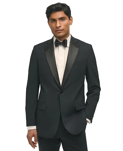 B by Brooks Brothers Men's Classic-Fit Wool Blend Tuxedo Suit Separates Jacket