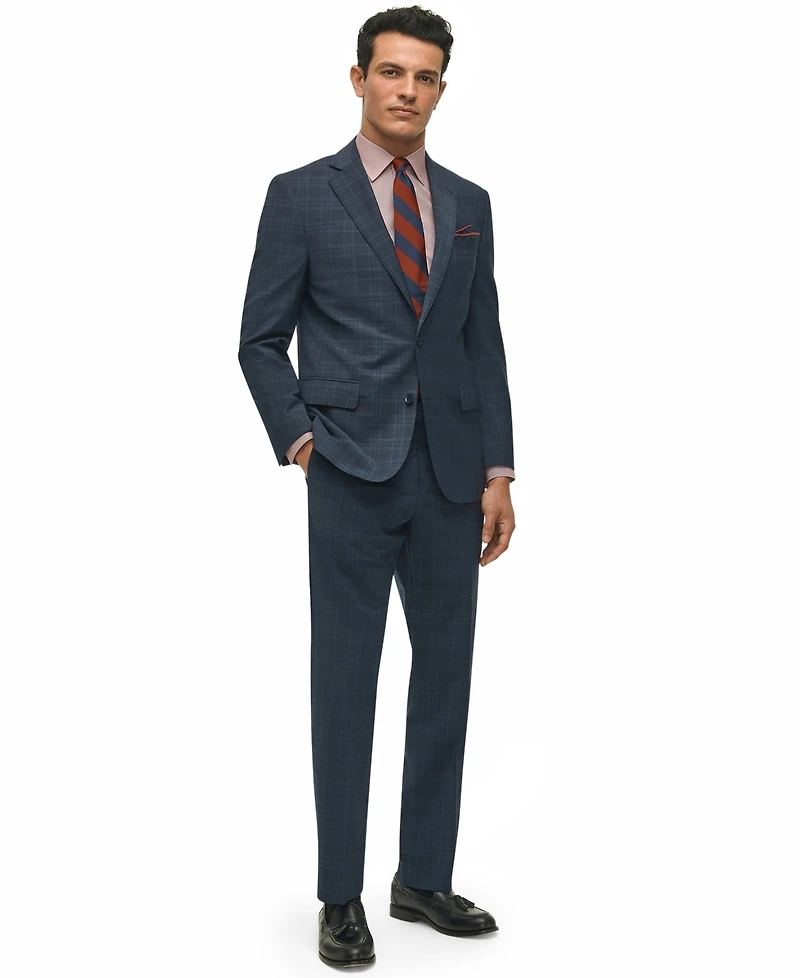 B by Brooks Brothers Men's Classic-Fit Stretch Wool Blend Suit Jacket