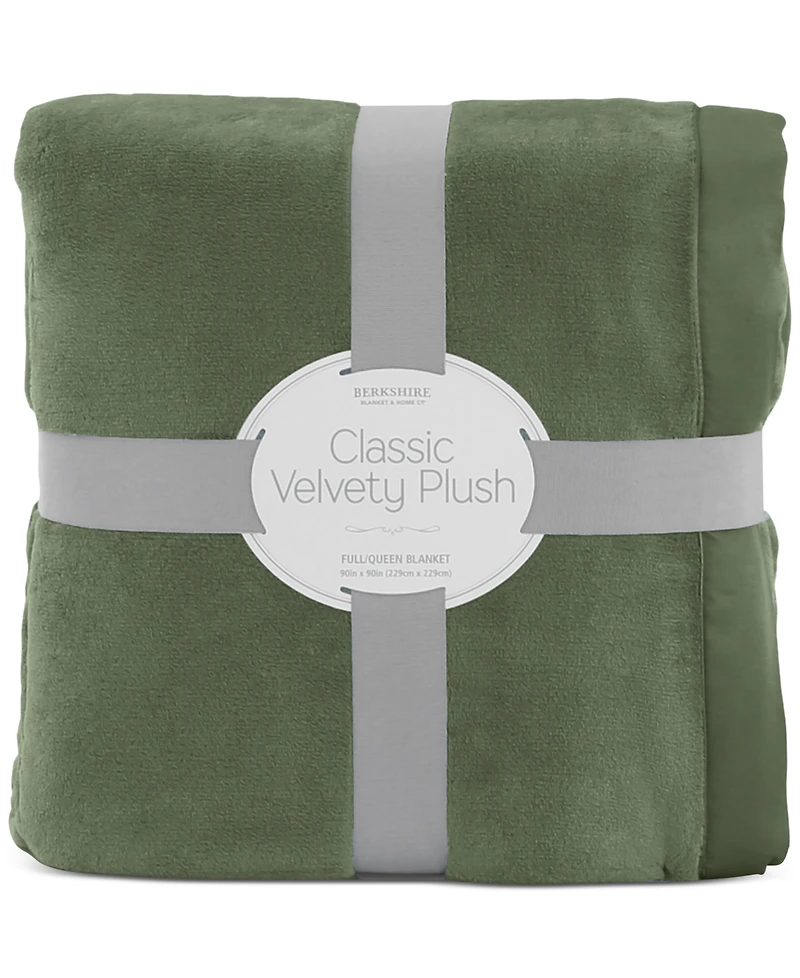 Berkshire Classic Velvety Plush Blanket, Full/Queen, Exclusively at Macy's