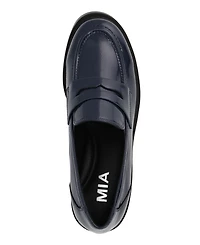 Mia Women's Yoani Round Toe Lug Sole Loafers