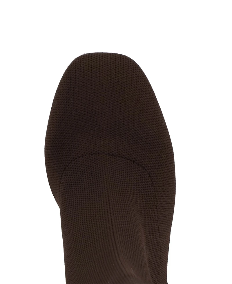 Mia Women's Bronwen Chic Contrast Block Heel Dress Booties