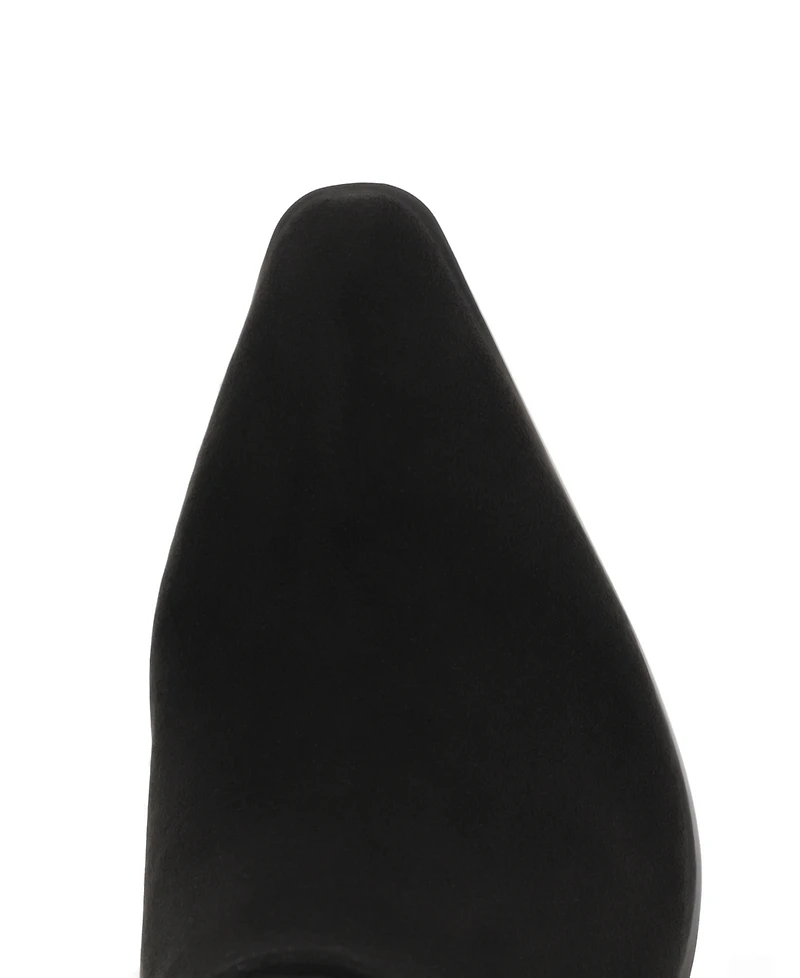 Mia Women's Aletta Pointed Toe Kitten Heel Dress Booties