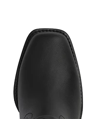 Mia Women's Delores Square Toe Studded Buckle Booties
