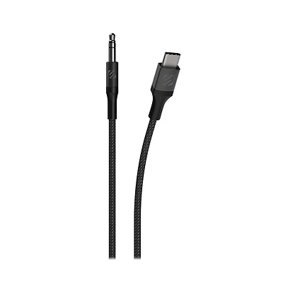 Scosche Braided Usb C to 3.5mm Aux Cable 4ft-Gray
