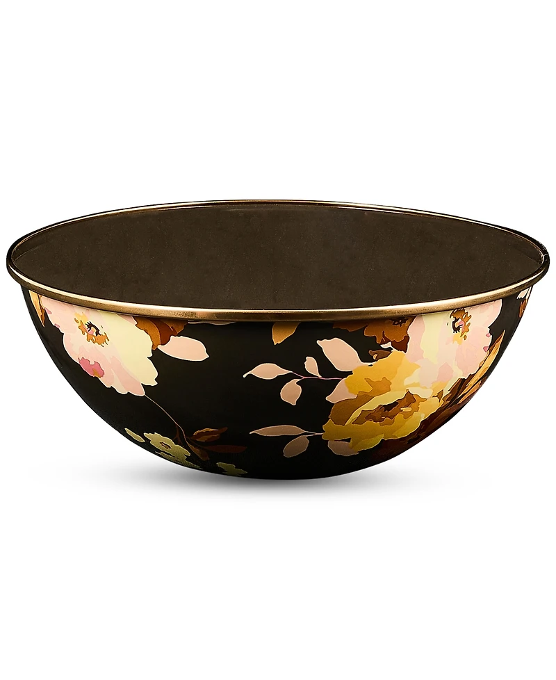 MacKenzie-Childs Wild Rose Brown Medium Everyday Bowl, 80-oz.
