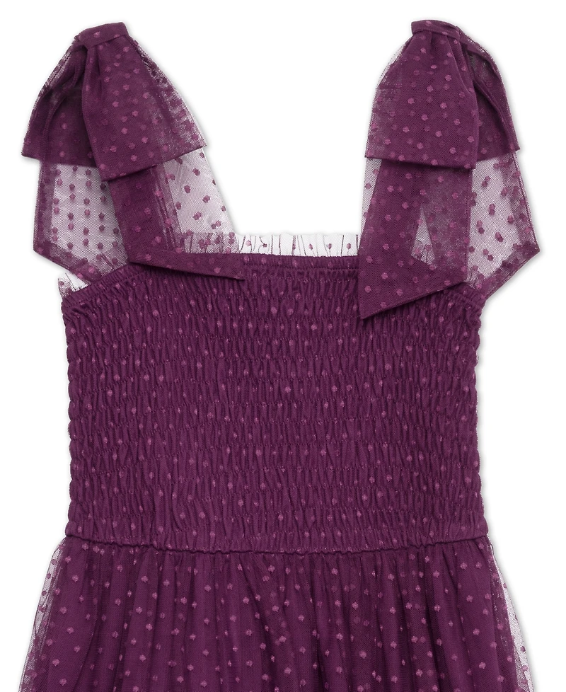 Speechless Big Girls Knee Length Smocking Bodice Dress