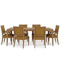 Everleigh Dining 7-Pc. Set (Table & 6 Upholstered Back Arm Chair)