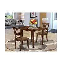 East West Furniture Dining Room Set Mahogany