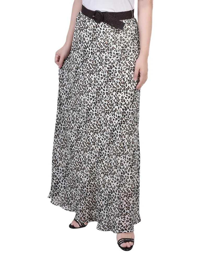 Ny Collection Petite Chiffon Maxi Skirt