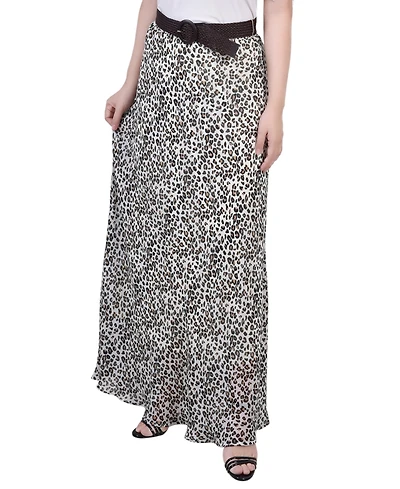 Ny Collection Petite Chiffon Maxi Skirt