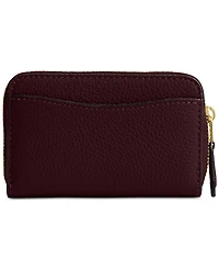 Coach Essential Leather Zip Around Card Case