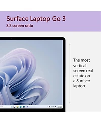 Microsoft Surface Laptop Go 3 12.4" Touchscreen, Intel Core i5-1235U 1.3GHz, 8GB Ram, 128GB Ssd, Windows 11 Pro, Platinum