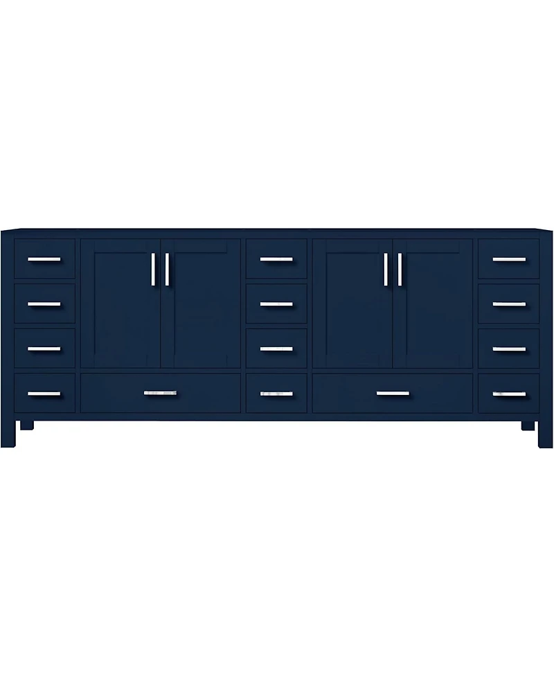 Vanirror 72 Inch Double Bathroom Vanity Cabinet in Navy Blue – Big Sur Style, 22 Inch Depth, No Countertop Included