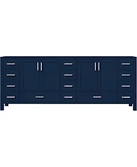 Vanirror 72 Inch Double Bathroom Vanity Cabinet in Navy Blue – Big Sur Style, 22 Inch Depth, No Countertop Included