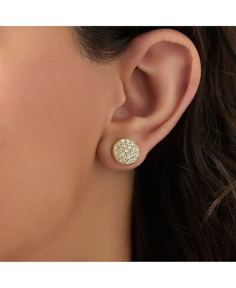 Jessica Simpson Heart Circle Stud Earring Set