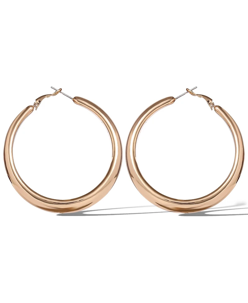 Jessica Simpson Polished Chunky Gold-Tone Hoop Earrings