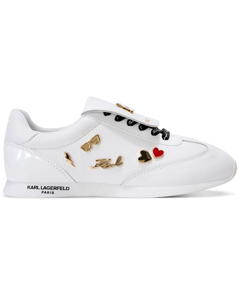 Karl Lagerfeld Paris Women's Minia Pins Lace-Up Sneakers