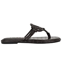 Guess Women's Saime Embellished G Cutout Flat Thong Sandals