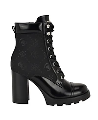 Guess Women's Nellsan High Block Heel Hiker Booties