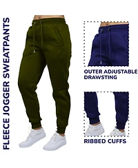 Galaxy By Harvic Women's Loose Fit Fleece Jogger Sweatpants