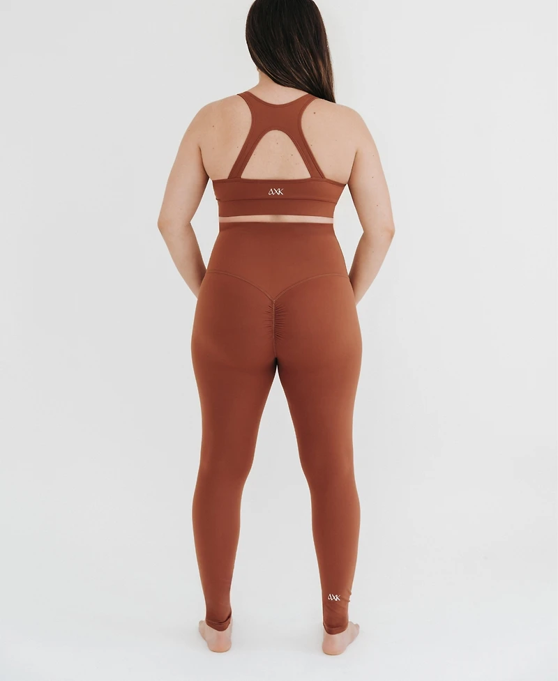 Axk Women's Athletic Maternity Legging with Scrunched Butt Design and Supportive Belly Band