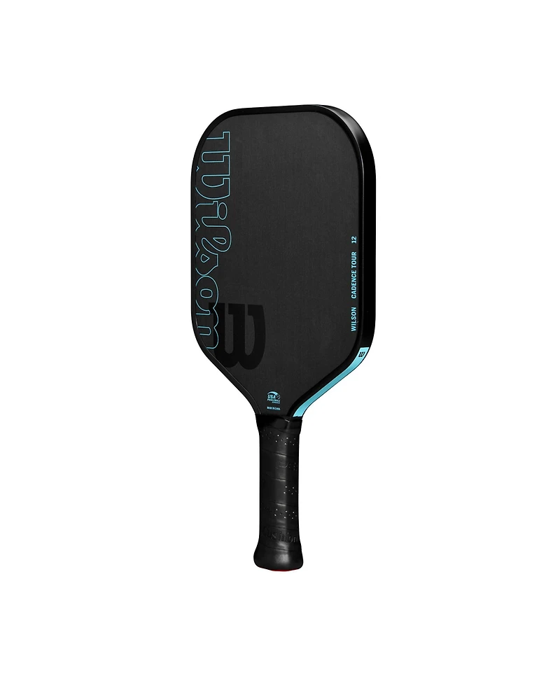 Wilson Cadence Tour 12 Pickleball Paddle - Black/Lt Blue / 4 1/4 / 8.1 Oz