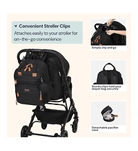 BabbleRoo Toddler Diaper Bag Backpack Stylish 26L Hands Free with Changing Pad, Stroller Straps & Water-Resistant, Safari, Large