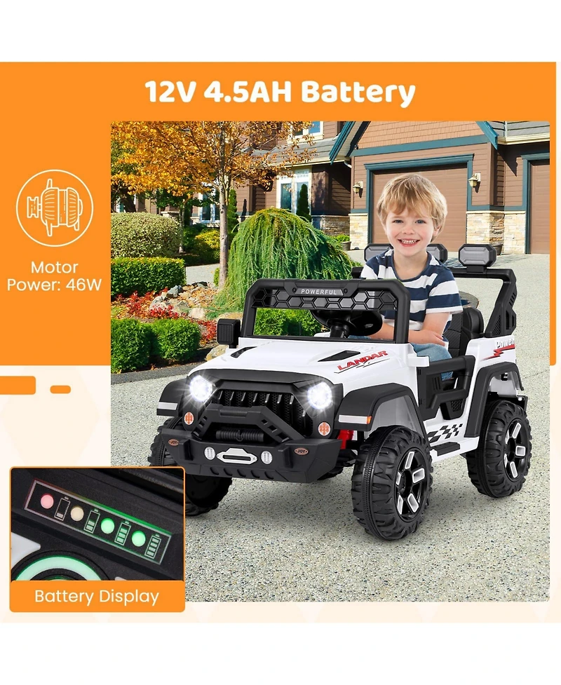 Akiudex 12V Kids Ride-On Truck with Remote Control and Usb Port