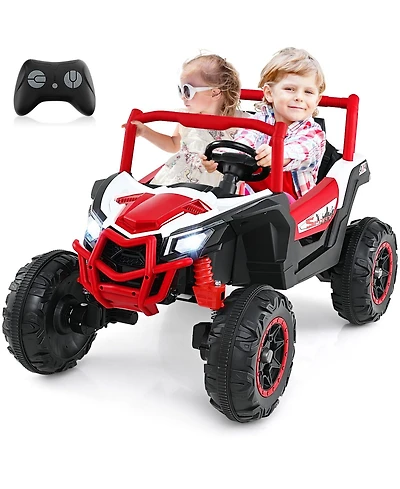 Akiudex 24V 2-Seater Ride-On Utv with Remote Control and Music