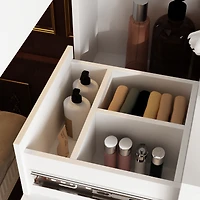 Homsee Luxury black aluminum alloy tempered glass doors, 4-door wardrobes, bedroom armoire, Closet