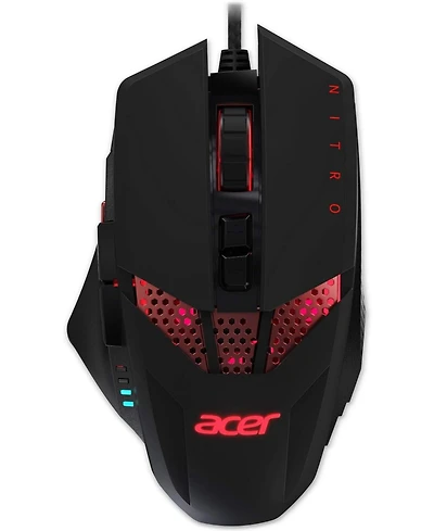 Acer Nitro Gaming Mouse | Customizable Weight | 8 Buttons | 6 Adjustable Dpi Lighting | Up to 4000 Dpi