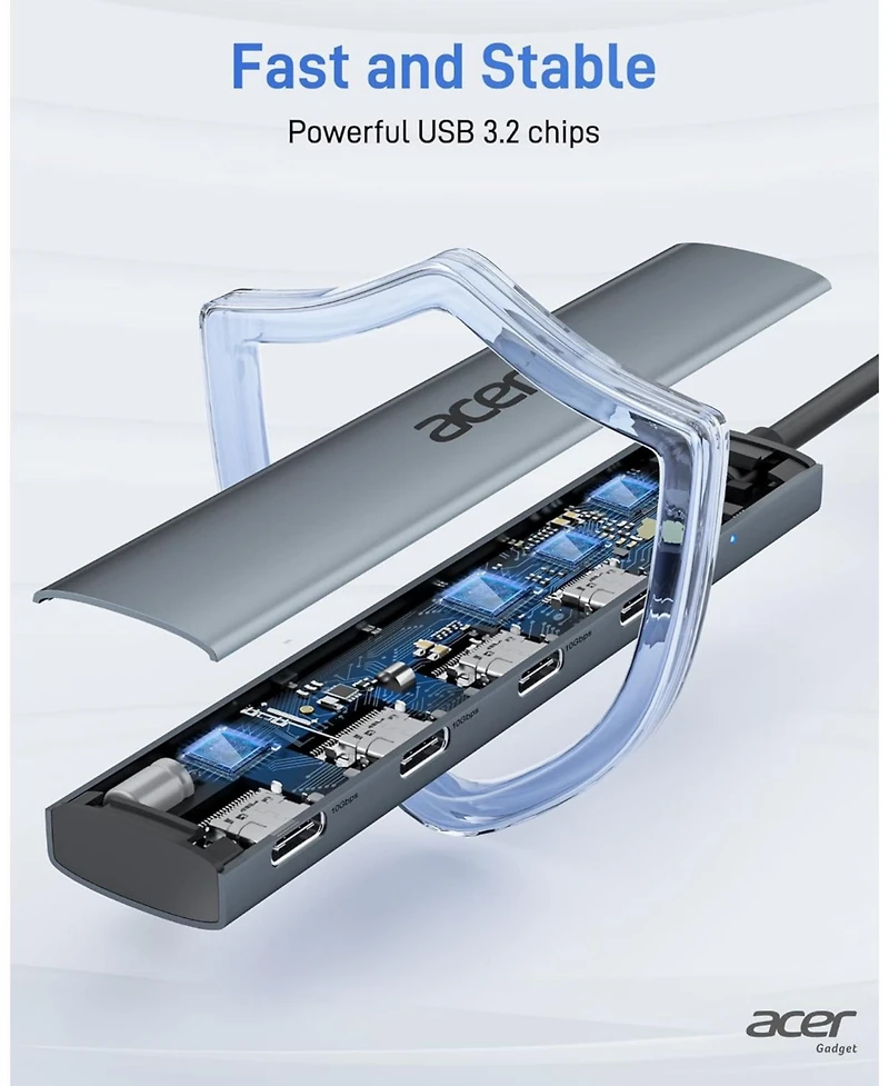 Acer Usb-c Hub, 10Gbps Type-c Splitter with 4 Usb-c 3.2 Ports