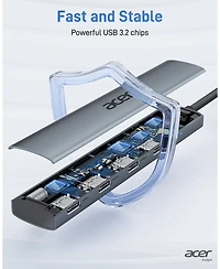 Acer Usb-c Hub, 10Gbps Type-c Splitter with 4 Usb-c 3.2 Ports