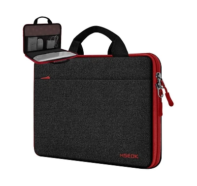 Laptop Sleeve 13-14" Case Briefcase Compatible with MacBook Pro M4/M3/M2/M1 All Model of 13.3"Mac Air/Pro, Xps 13 14, Most Popular 13"-14" Notebooks