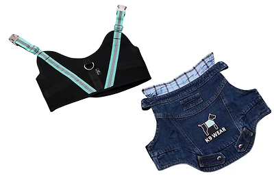 K9 Wear Denim Jacket & Harness Set