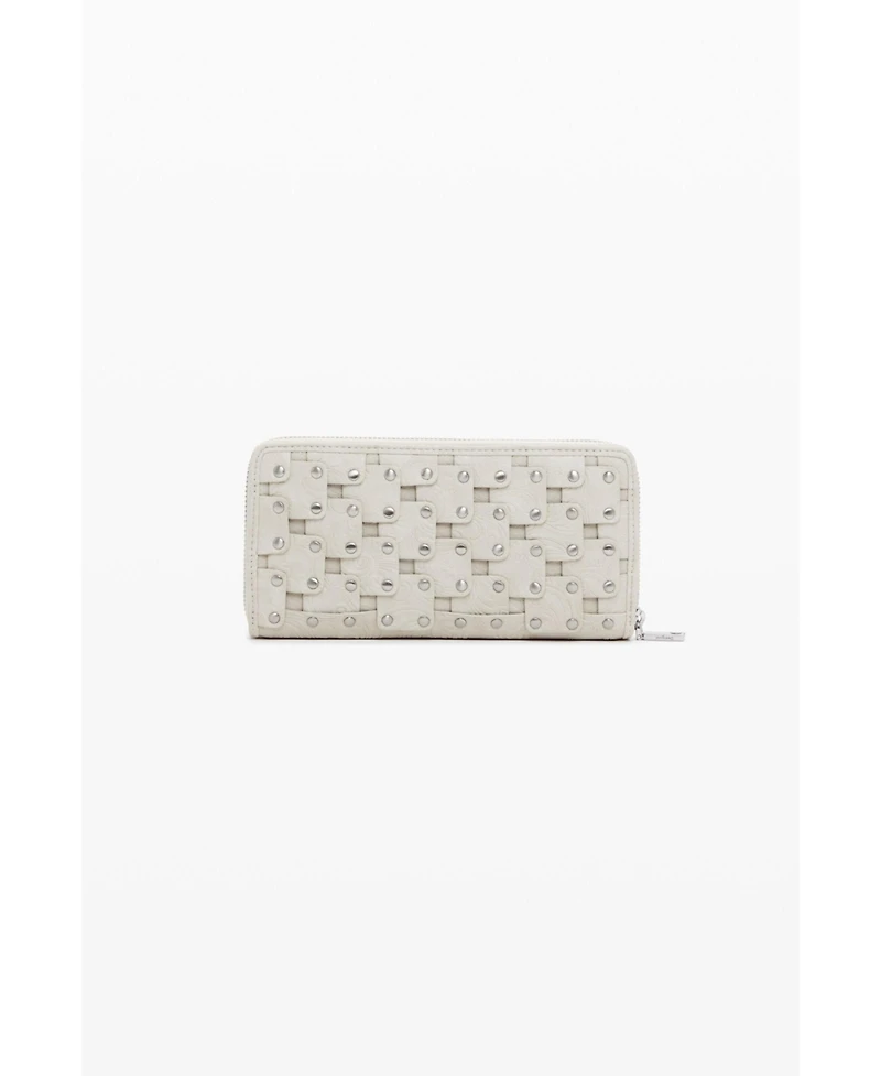 Desigual Women's Large faux leather studded wallet