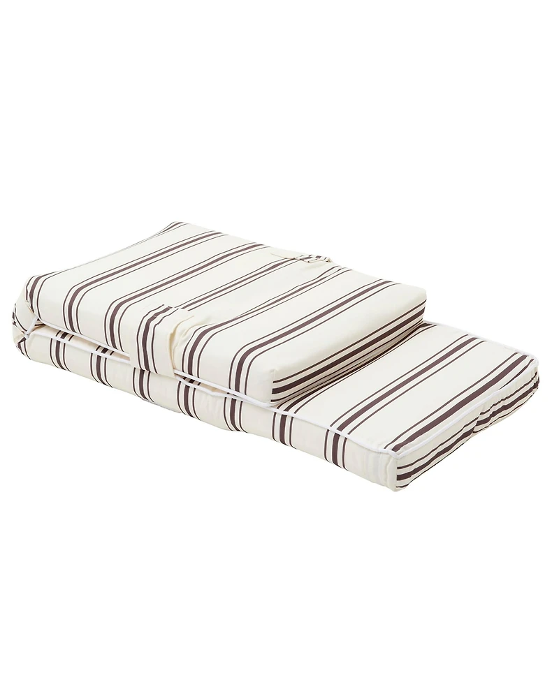 Sunnylife The Lounger Chair: Charcoal Stripe