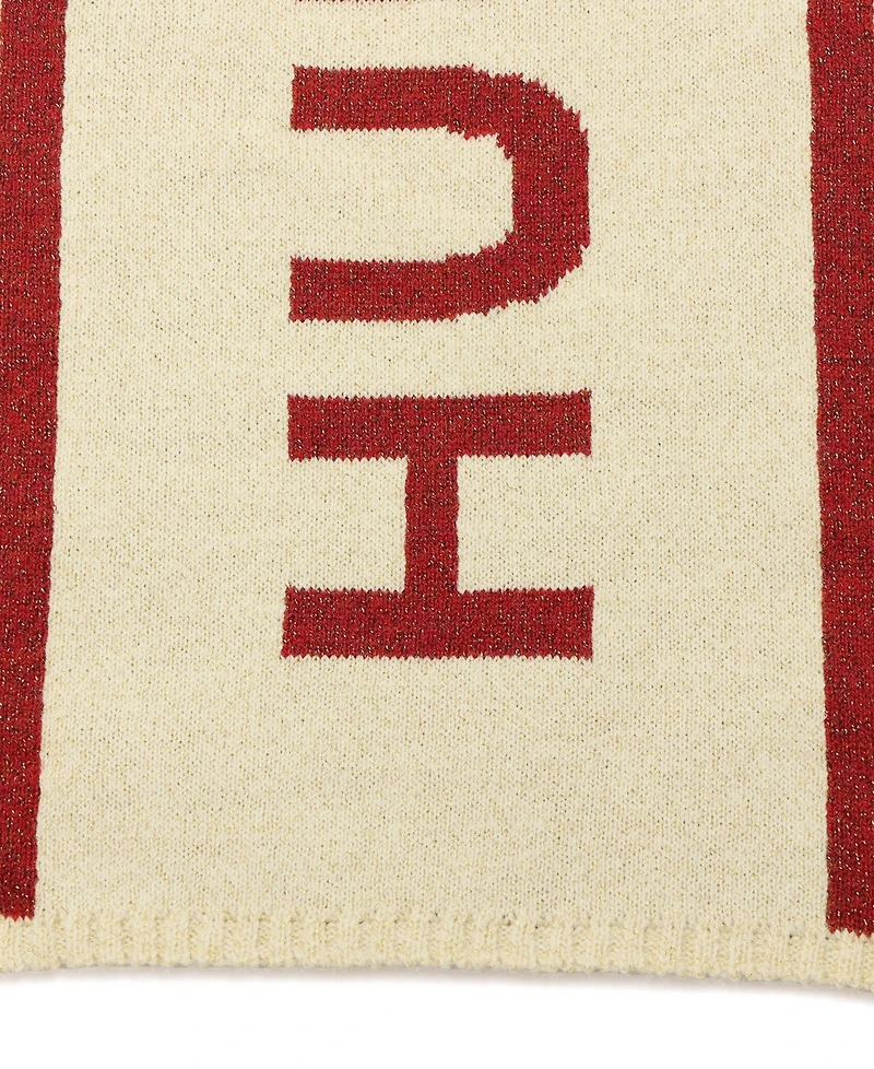 Hunter Metallic Rib Logo Scarf