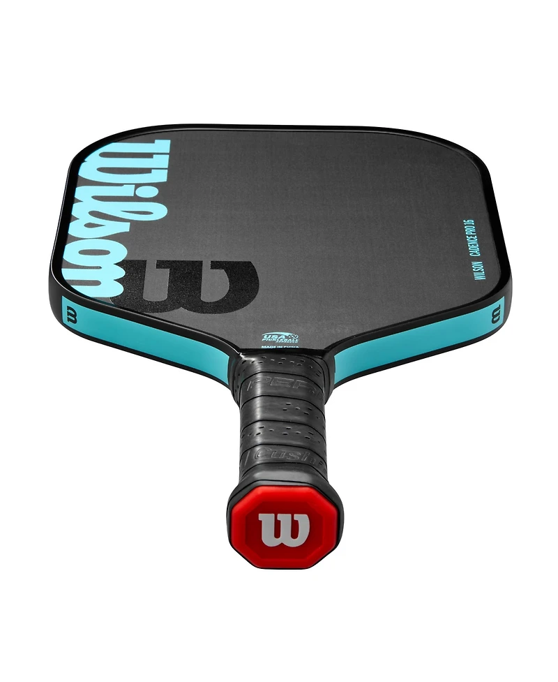 Wilson Cadence Pro 16 Pickleball Paddle - Black/Lt Blue / 4 1/4 / 8.1 Oz